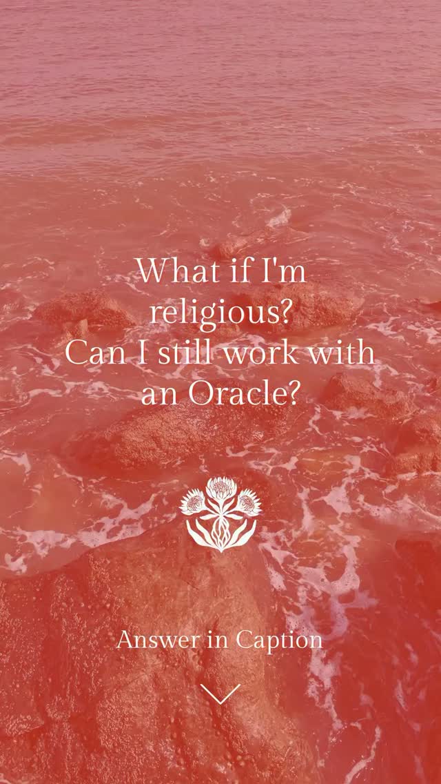 I get this question often from clients who grew up Christian (especially Catholic) or with any other strong religious background.

You’re curious about a psychic reading. You are very drawn to this work. You’re curious about getting your chart read. You want to understand yourself better. But then you feel this guilt or shame. Like somehow working with an Oracle means you are “bad” and you’ve done something wrong.

But I have absolutely zero agenda to convince anyone of anything. I have no desire to change anyone’s mind or have you believe exactly what I do. My chart is literally designed for self-focus, rather than interdependence on anyone else’s journey.

I read clients all the time who grew up in religious traditions and still practice their faith. They go to church, follow Jesus, and carry their spiritual roots with them as an adult.

I personally believe that all of the higher intelligence, all of the benevolent love in this world, it’s all part of the same love. Jesus Christ, Hindu deities, Abraham, different spiritual beings from different religions, they are all spirit guides. They’re all expressions of divine love working in this world.

If one of your spirit guides is Jesus Christ, or Buddha? Or any benevolent being from your faith tradition? That’s who we work with. 

My work is rooted in love and compassion, the exact same values at the heart of every true spiritual tradition.

I have zero desire to be in control of your beliefs or your life or your spiritual path. My job is to help you understand things your soul already knows but didn’t have the words for.

And I also want to be really clear: I don’t believe in predestination. I believe in free will and sovereignty. You are not locked into your life. You have the power to choose, to change, to create.

So if you grew up with a religious background and you’re curious about this work, there’s no conflict or betrayal, only expansion. Your belief systems can coexist with the information about yourself I can give you.

Link in bio if you’re ready to explore. 🔗
