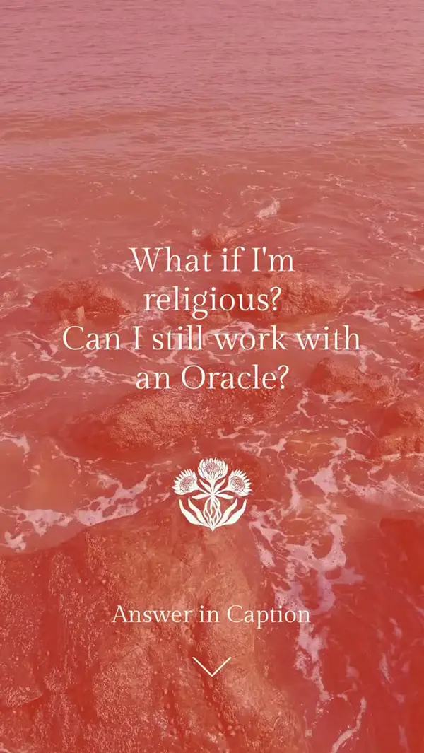 I get this question often from clients who grew up Christian (especially Catholic) or with any other strong religious background.

You’re curious about a psychic reading. You are very drawn to this work. You’re curious about getting your chart read. You want to understand yourself better. But then you feel this guilt or shame. Like somehow working with an Oracle means you are “bad” and you’ve done something wrong.

But I have absolutely zero agenda to convince anyone of anything. I have no desire to change anyone’s mind or have you believe exactly what I do. My chart is literally designed for self-focus, rather than interdependence on anyone else’s journey.

I read clients all the time who grew up in religious traditions and still practice their faith. They go to church, follow Jesus, and carry their spiritual roots with them as an adult.

I personally believe that all of the higher intelligence, all of the benevolent love in this world, it’s all part of the same love. Jesus Christ, Hindu deities, Abraham, different spiritual beings from different religions, they are all spirit guides. They’re all expressions of divine love working in this world.

If one of your spirit guides is Jesus Christ, or Buddha? Or any benevolent being from your faith tradition? That’s who we work with. 

My work is rooted in love and compassion, the exact same values at the heart of every true spiritual tradition.

I have zero desire to be in control of your beliefs or your life or your spiritual path. My job is to help you understand things your soul already knows but didn’t have the words for.

And I also want to be really clear: I don’t believe in predestination. I believe in free will and sovereignty. You are not locked into your life. You have the power to choose, to change, to create.

So if you grew up with a religious background and you’re curious about this work, there’s no conflict or betrayal, only expansion. Your belief systems can coexist with the information about yourself I can give you.

Link in bio if you’re ready to explore. 🔗