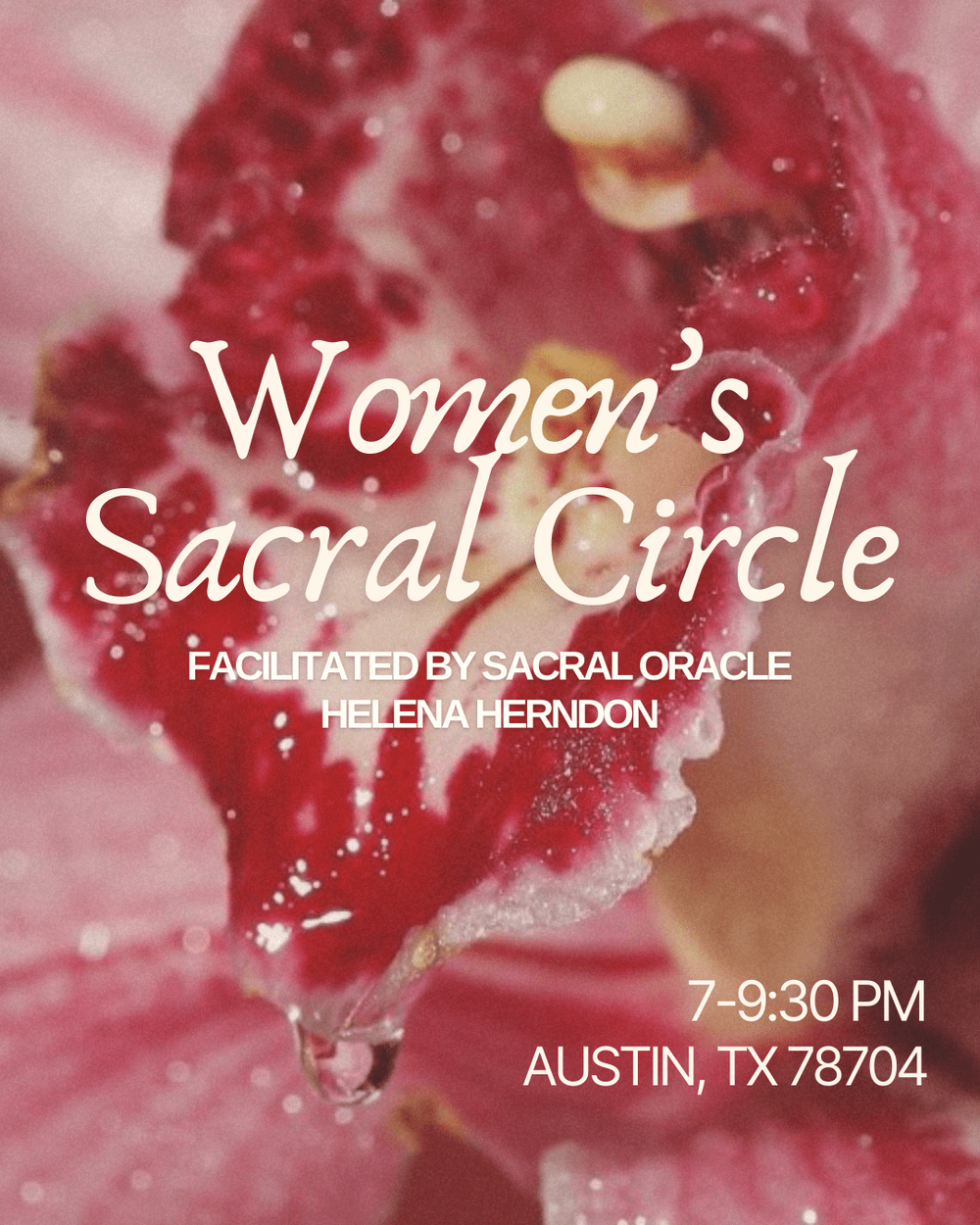 Monthly Women’s Sacral Circle